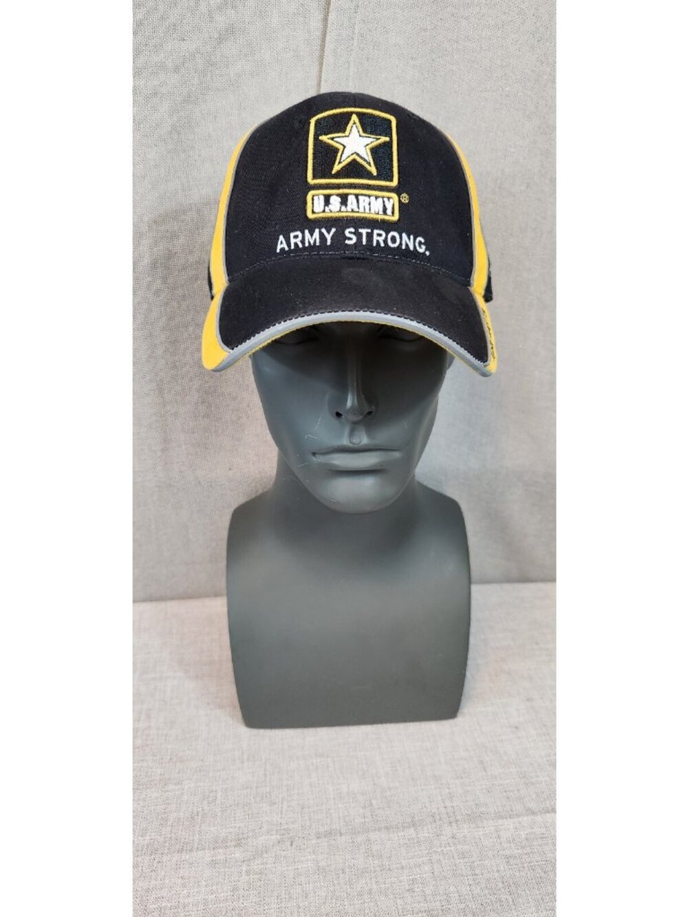 Black & Yellow Mark Martin #8 NASCAR Racing US Army Earnhardt Brand CFS Cap Hat - Picture 2 of 8